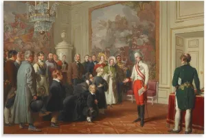 Johann Peter Krafft Posters Print Kaiser Franz I. Erteilt Allgemeine Audienz Canvas Art Poster And Wall Art Picture Print Modern Family Bedroom Decor Posters 20x30inch(50x75cm)