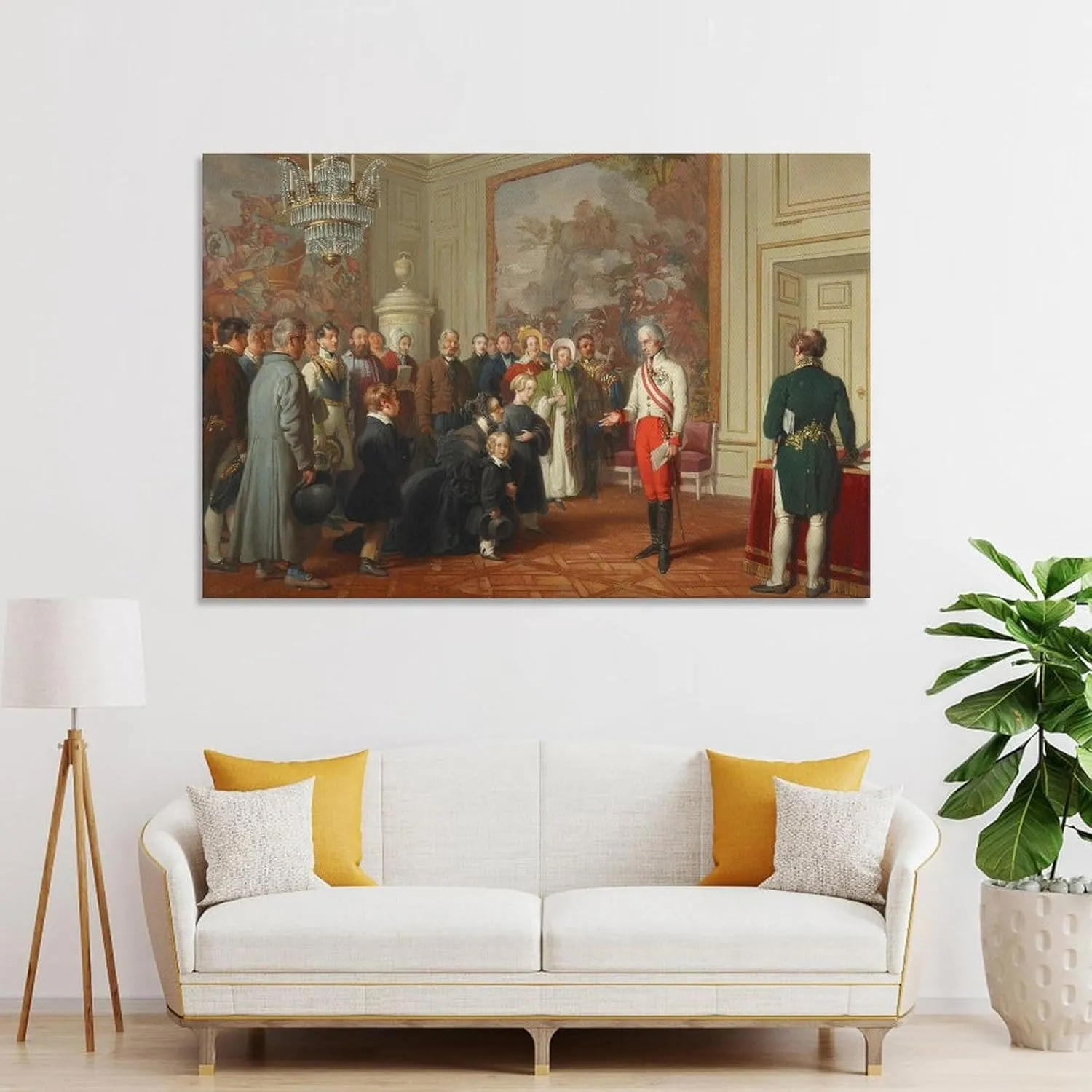 Johann Peter Krafft Posters Print Kaiser Franz I. Erteilt Allgemeine Audienz Canvas Art Poster And Wall Art Picture Print Modern Family Bedroom Decor Posters 20x30inch(50x75cm)