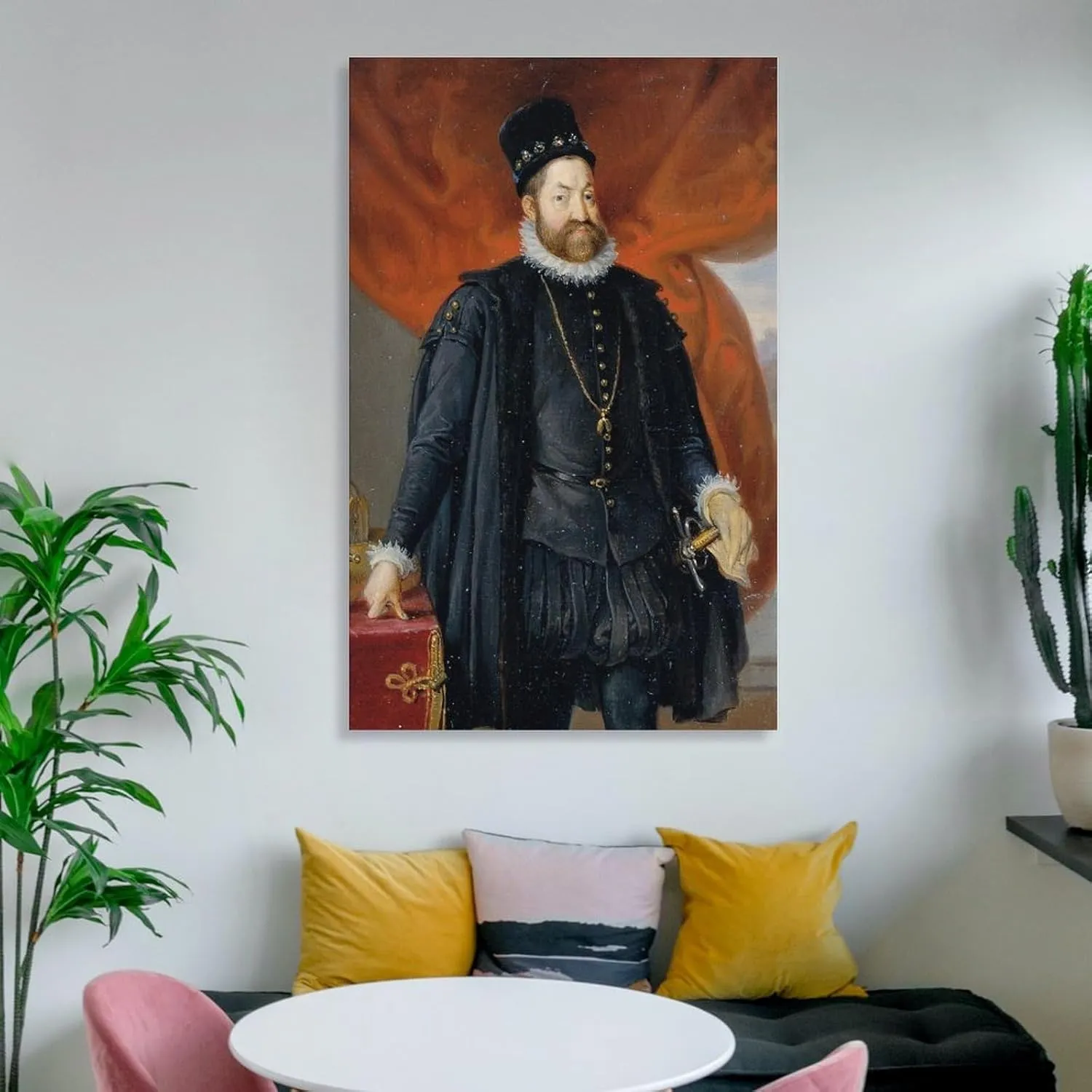 Johann Peter Krafft Posters Print Kaiser Rudolf II. (1840) Canvas Wall Art Prints Poster Gifts Photo Picture Painting Posters Room Decor Home Decorative 24x36inch(60x90cm)