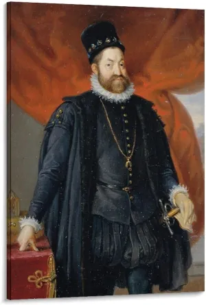 Johann Peter Krafft Posters Print Kaiser Rudolf II. (1840) Gifts Canvas Painting Poster Wall Art Decorative Picture Prints Modern Decor Framed-unframed 12x18inch(30x45cm)