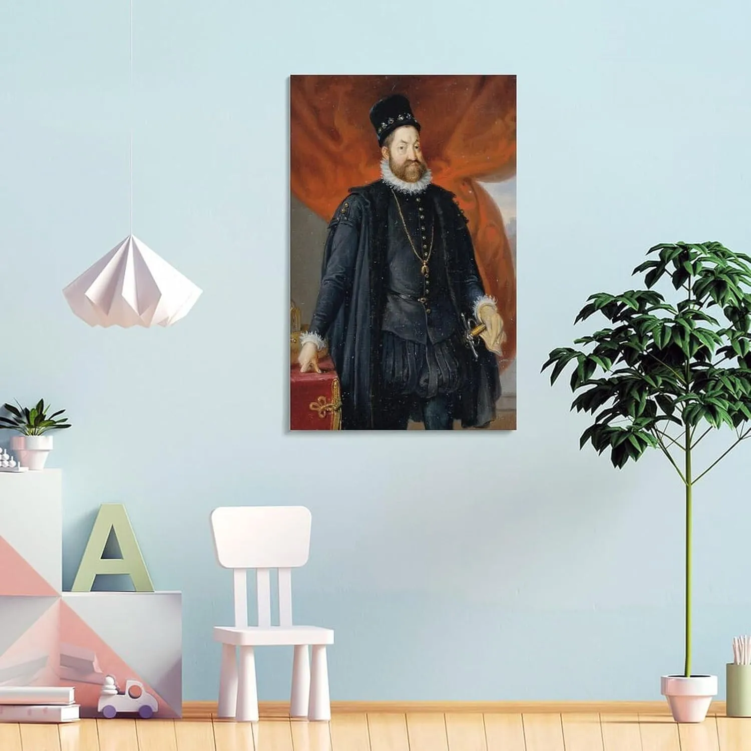 Johann Peter Krafft Posters Print Kaiser Rudolf II. (1840) Gifts Canvas Painting Poster Wall Art Decorative Picture Prints Modern Decor Framed-unframed 12x18inch(30x45cm)