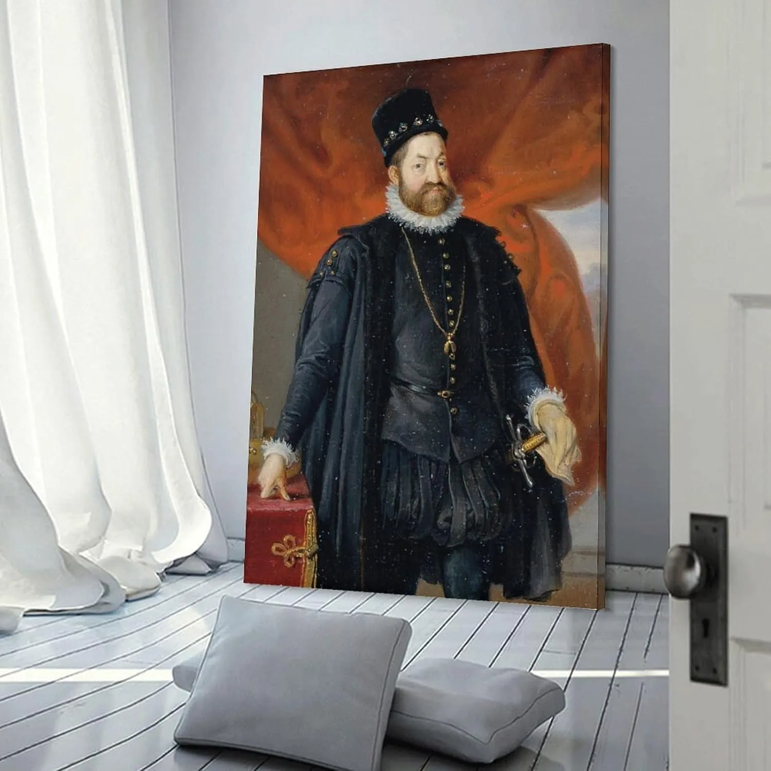 Johann Peter Krafft Posters Print Kaiser Rudolf II. (1840) Gifts Canvas Painting Poster Wall Art Decorative Picture Prints Modern Decor Framed-unframed 12x18inch(30x45cm)