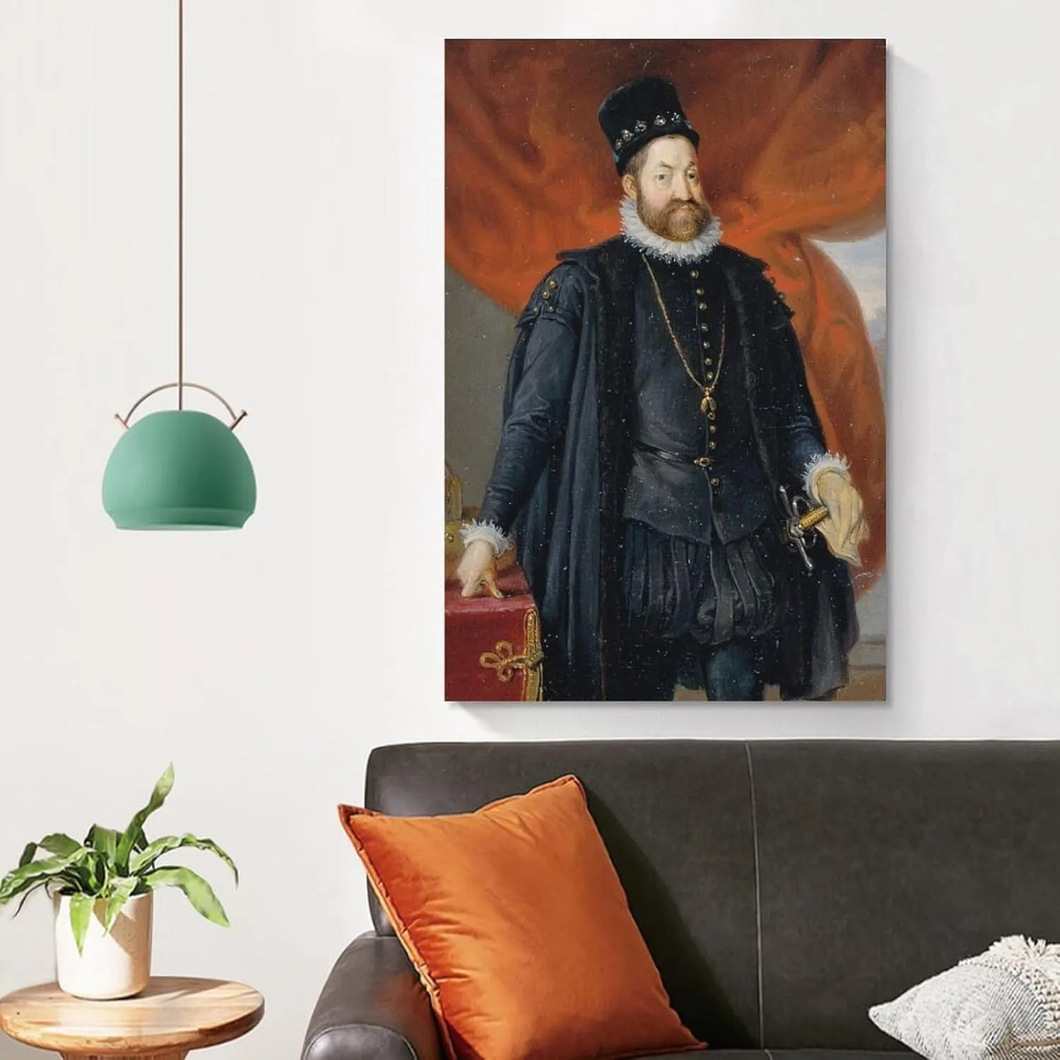 Johann Peter Krafft Posters Print Kaiser Rudolf II. (1840) Gifts Canvas Painting Poster Wall Art Decorative Picture Prints Modern Decor Framed-unframed 20x30inch(50x75cm)