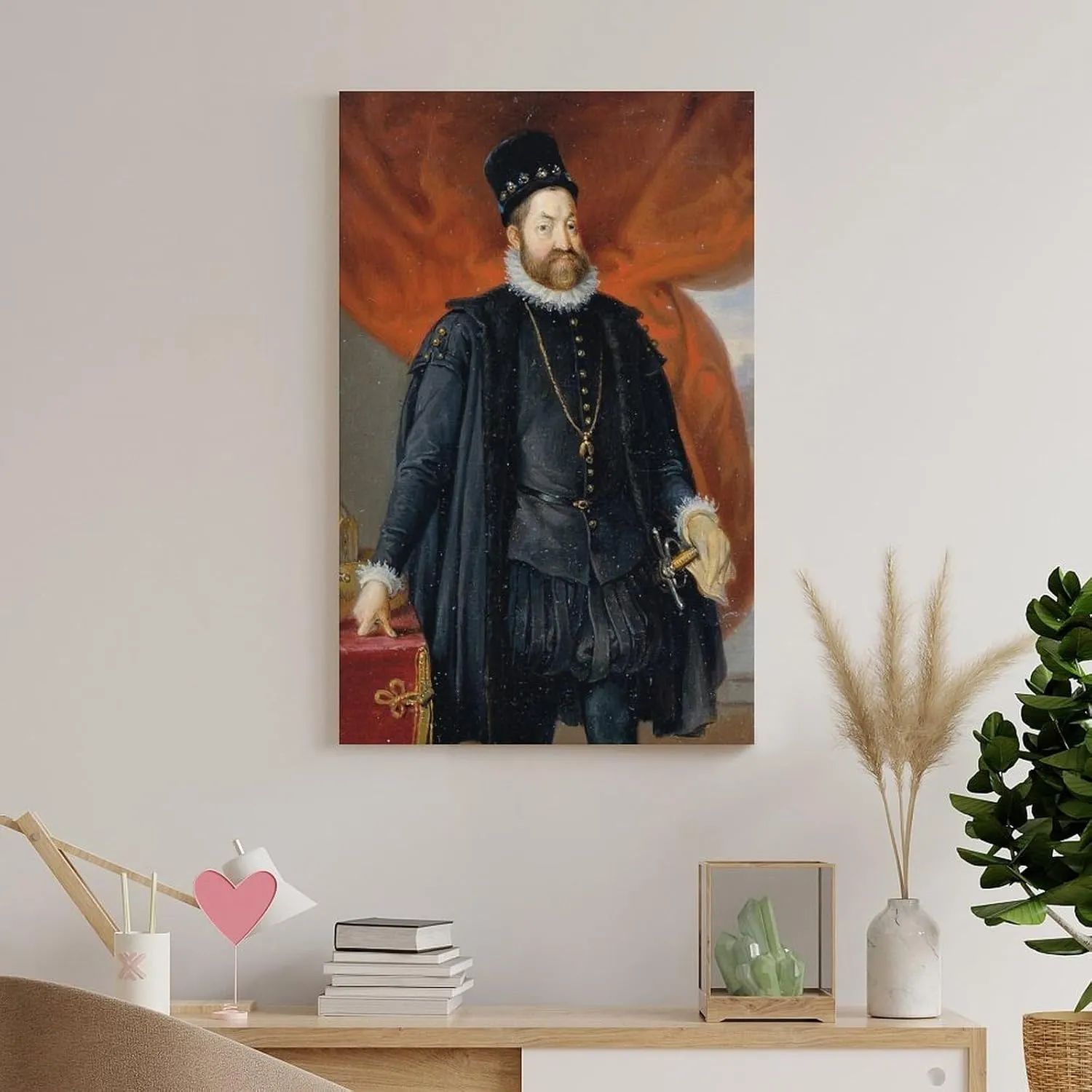 Johann Peter Krafft Posters Print Kaiser Rudolf II. (1840) Gifts Canvas Painting Poster Wall Art Decorative Picture Prints Modern Decor Framed-unframed 20x30inch(50x75cm)