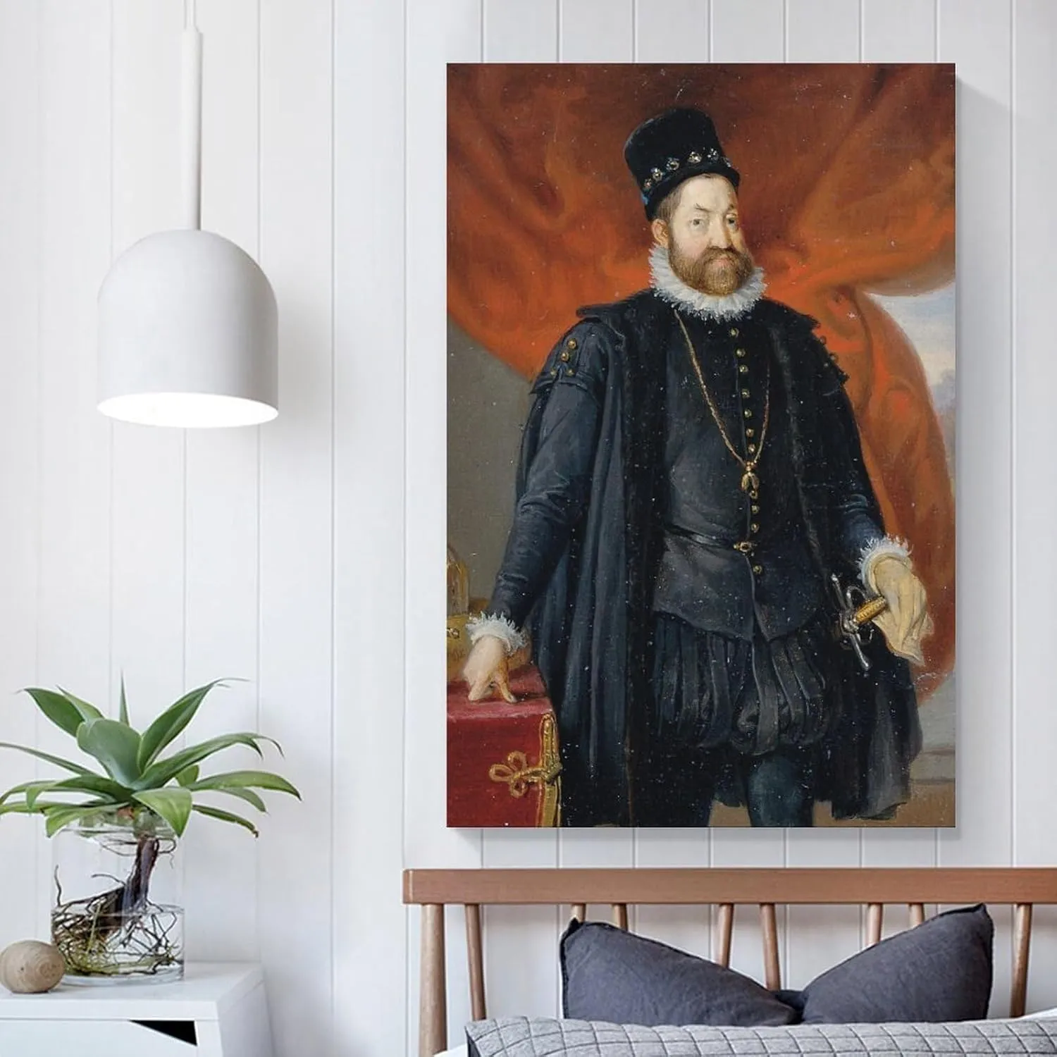 Johann Peter Krafft Posters Print Kaiser Rudolf II. (1840) Gifts Canvas Painting Poster Wall Art Decorative Picture Prints Modern Decor Framed-unframed 20x30inch(50x75cm)