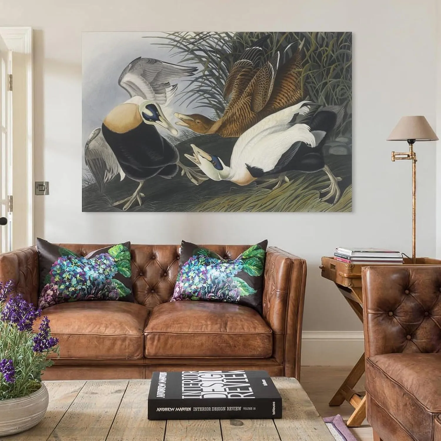 John James Audubon Art Prints Eider Duck 2 Poster Poster Decorative Painting Canvas Wall Art Living Room Posters Bedroom Painting 12x18inch(30x45cm)