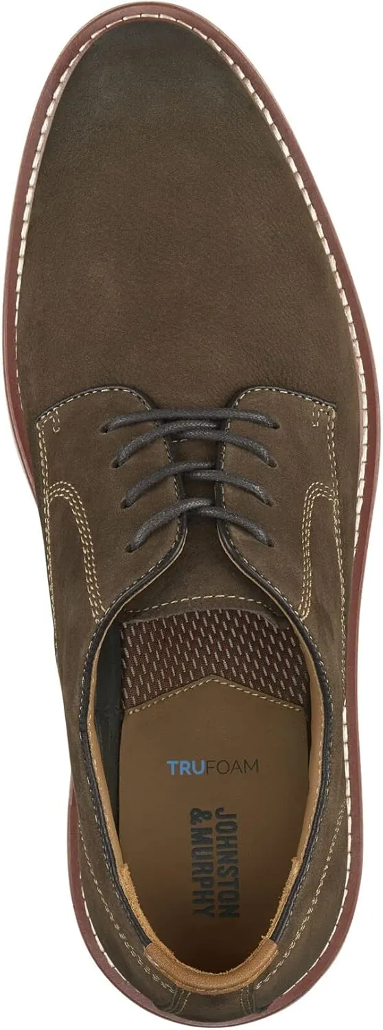 Johnston & Murphy Upton Plain Toe Men’s Shoe, Business Casual Men’s Dress Shoes, Comfortable Leather Shoes for Men