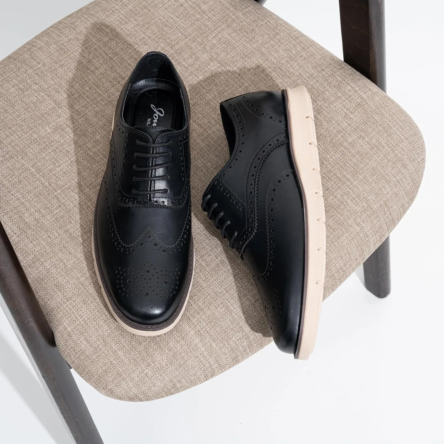 Jousen Mens Dress Shoes Casual Oxfords Lace Up Business Formal Dress Sneakers for Men