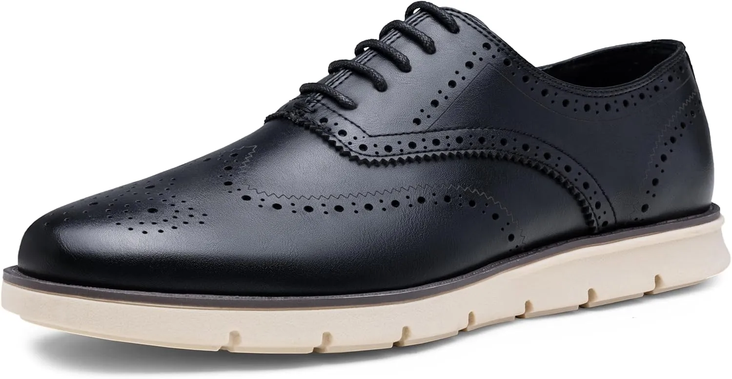 Jousen Mens Dress Shoes Casual Oxfords Lace Up Business Formal Dress Sneakers for Men