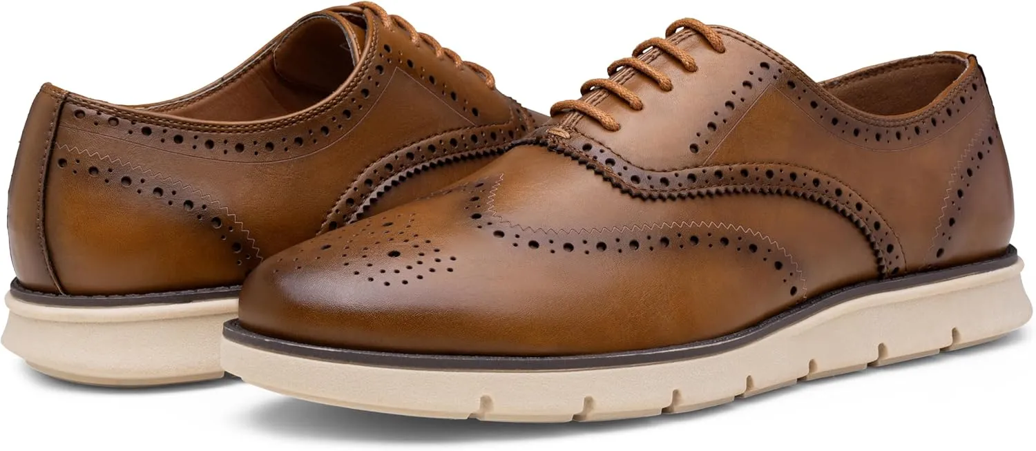 Jousen Mens Dress Shoes Casual Oxfords Lace Up Business Formal Dress Sneakers for Men