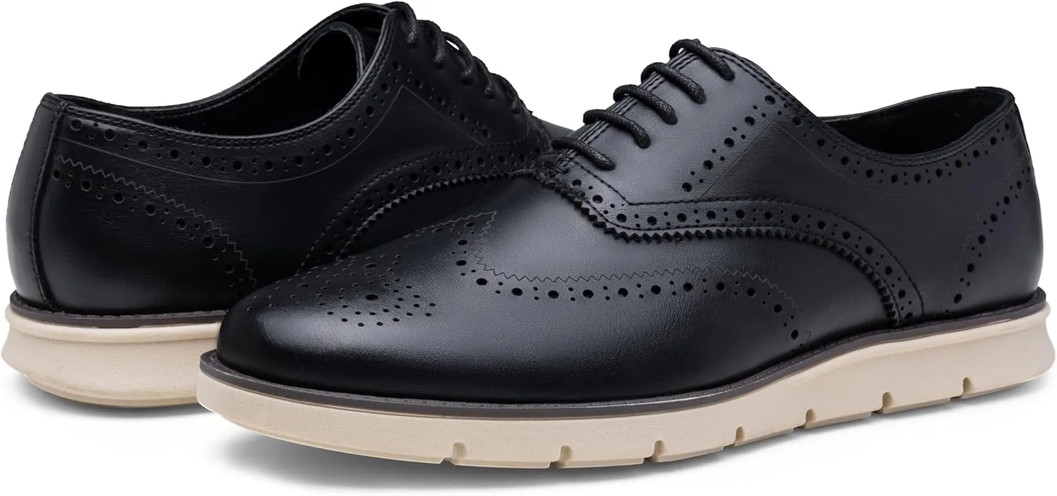 Jousen Mens Dress Shoes Casual Oxfords Lace Up Business Formal Dress Sneakers for Men