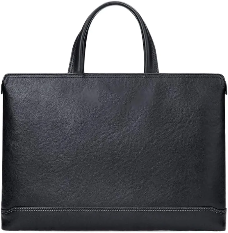 JSEIAJB Business men's handbag, foreign trade bag, crossbody men's bag, leather briefcase, handbag