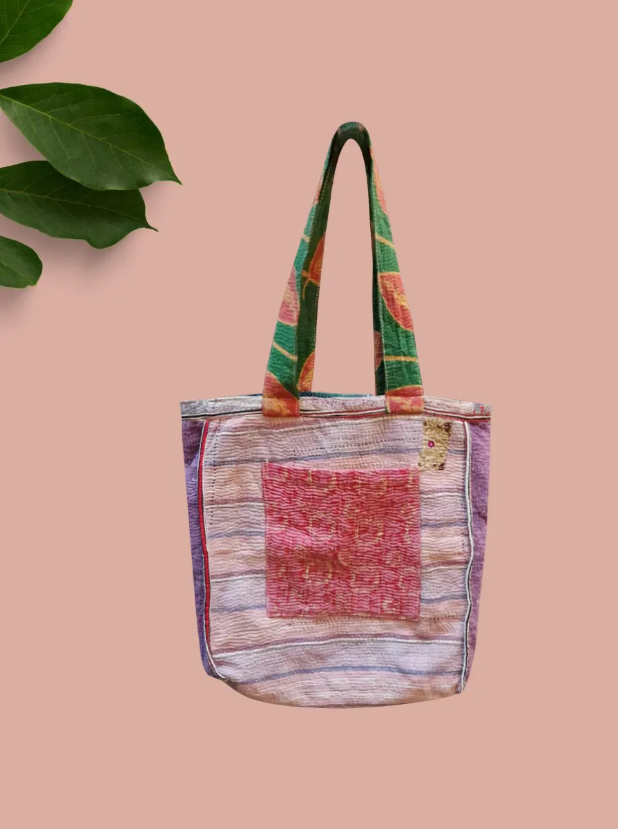 kantha vintage tote
