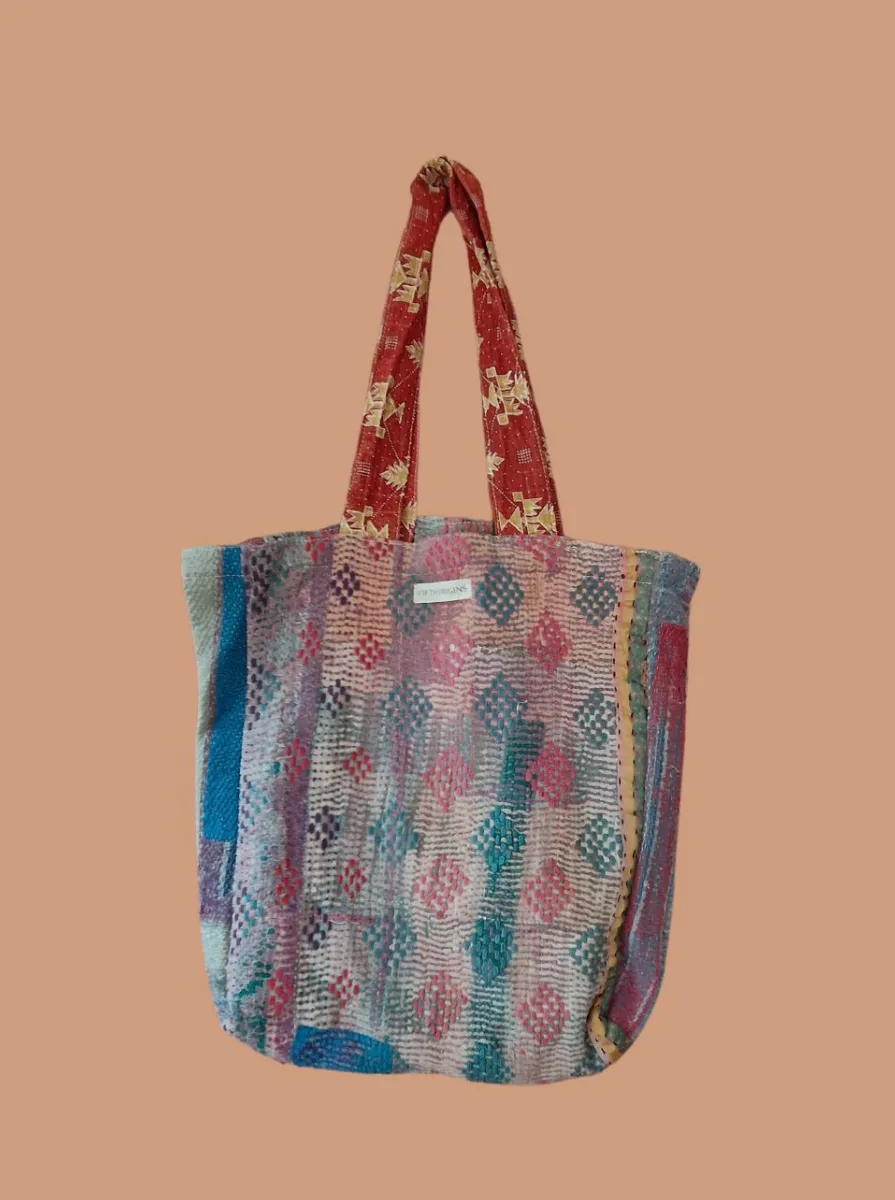 kantha vintage tote