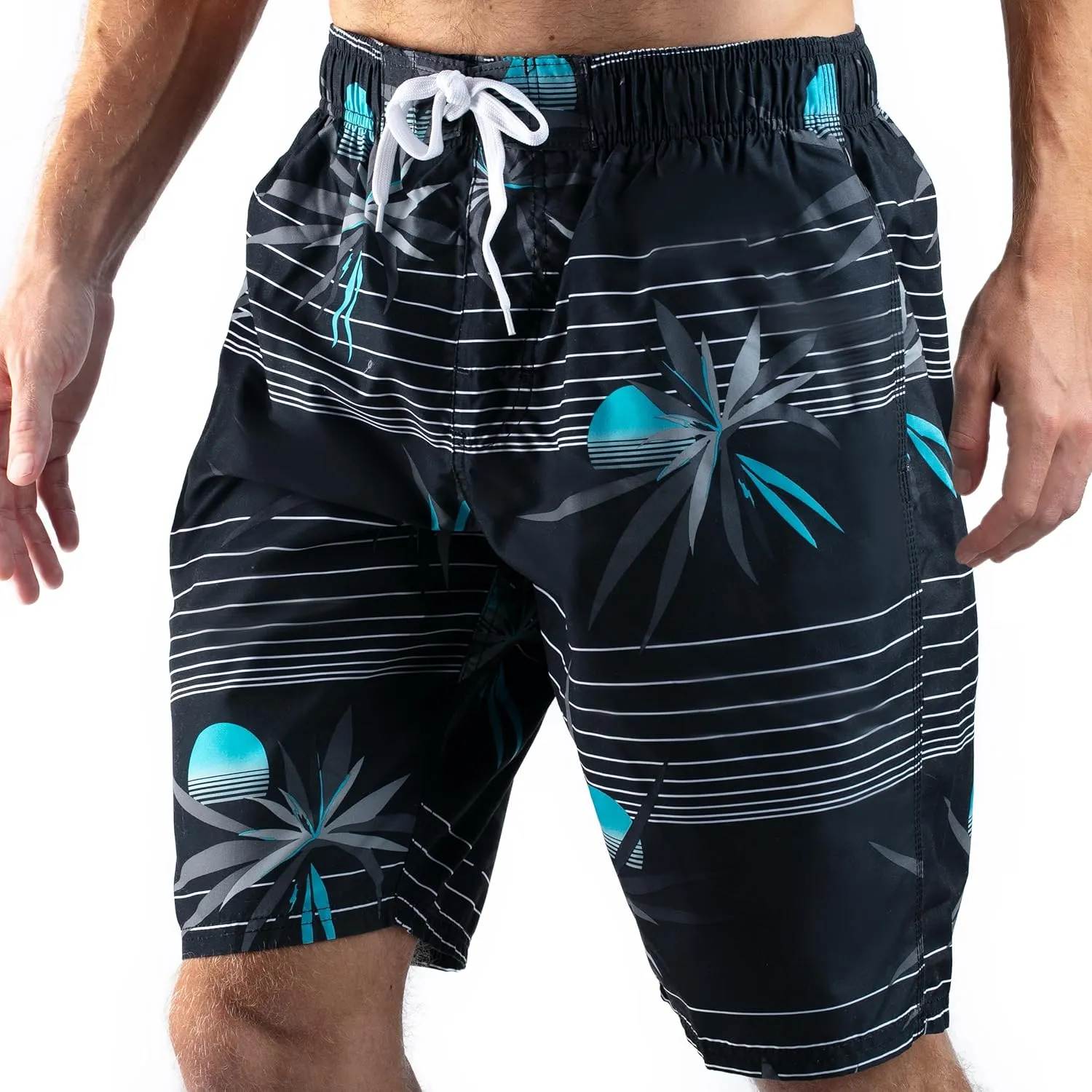 Kanu Surf Bellaire Men's Swim Trunks Quick-Dry Swim Shorts Men, 9" Inseam (Regular & Extended Sizes)
