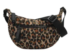 Kate Spade New York Camden Polyester Spotted Leopard Print Sling Bag Crossbody KH407 200 (Brown Multi)