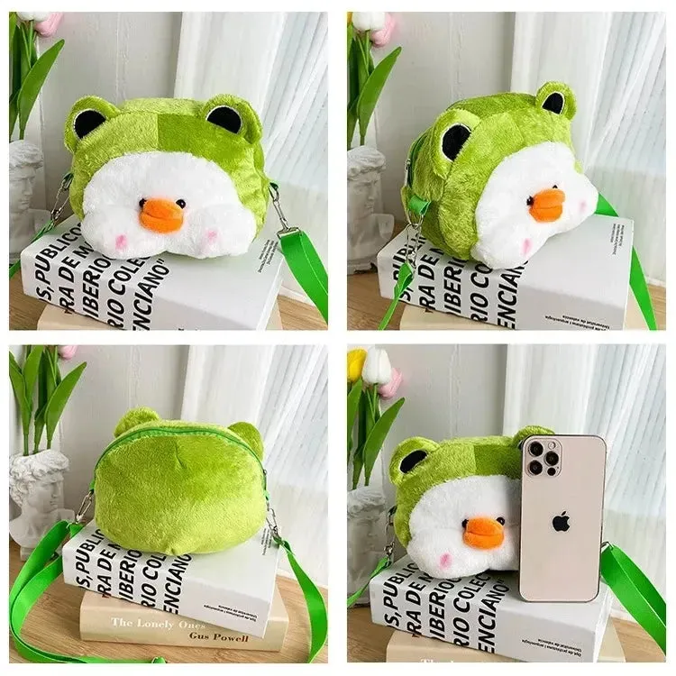 Kawaii Duck Plush Sling Bag