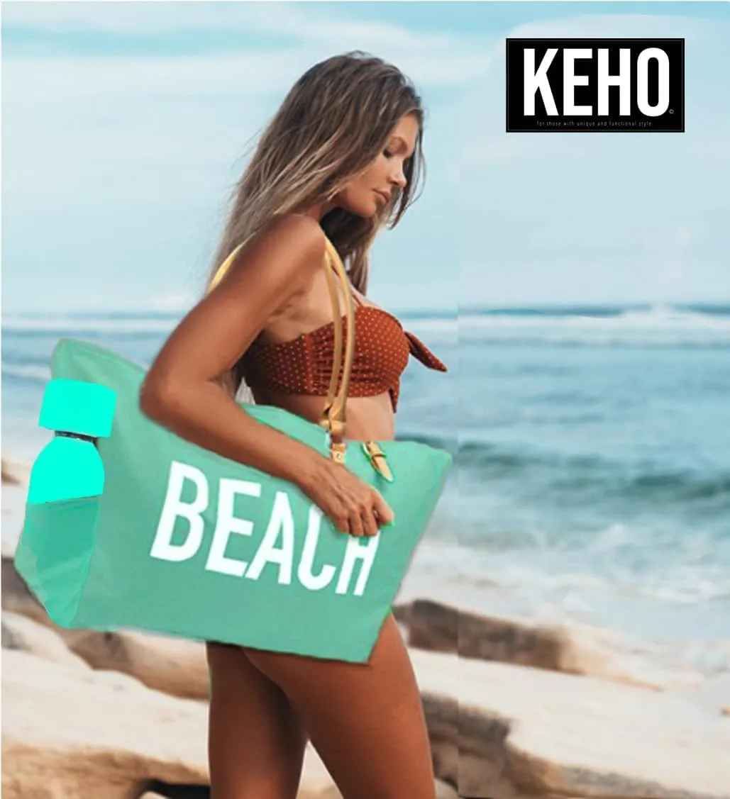 Keho Waterproof Beach Bag with Pockets For Women (Sandproof)