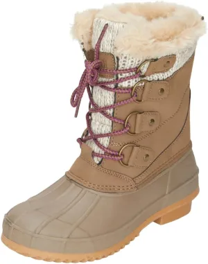 Khombu Women's Kerigan Snow Boots | Waterproof, Rubber Traction, Faux Fur Lining