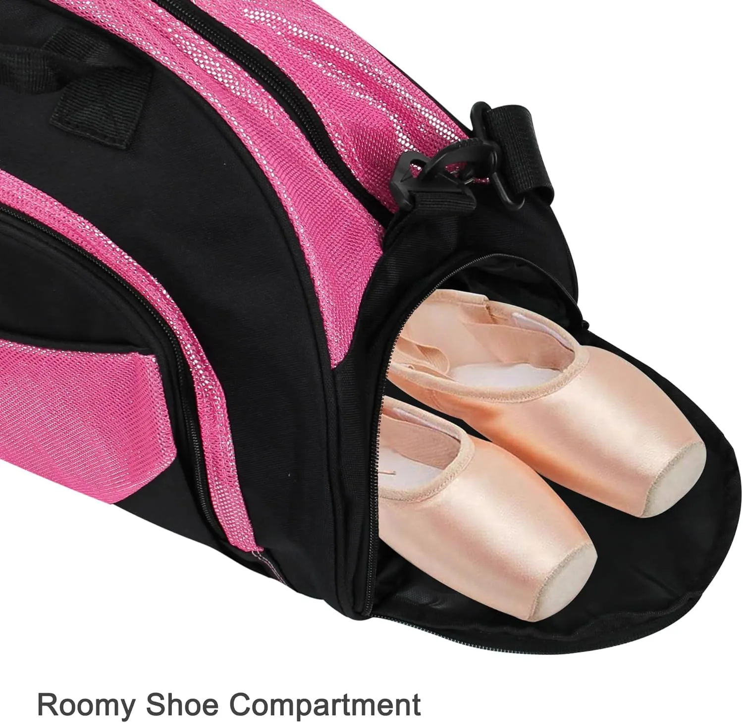 kilofly Ballet Dance Sports Gym Duffel Bag Travel Carry On   Handy Pouch