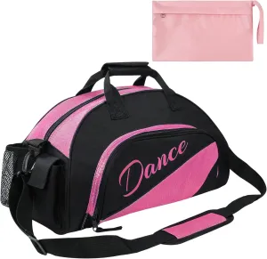 kilofly Ballet Dance Sports Gym Duffel Bag Travel Carry On   Handy Pouch