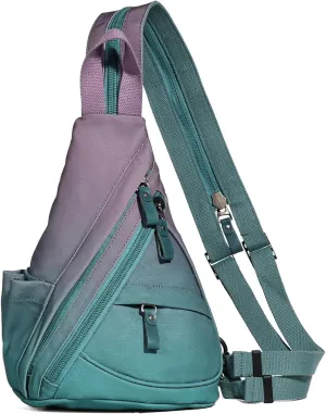 KL928 Canvas Sling Bag - Small Crossbody Backpack Shoulder Casual Daypack Rucksack for Men Women