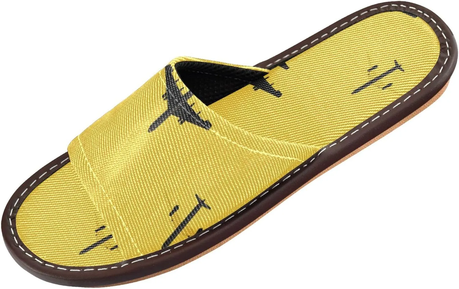 KLL Women Men's Shower Slippers Indoor Breathable Cozy Slip on Open Toe Home Shoes for Travel, Hotel, Party, Guests