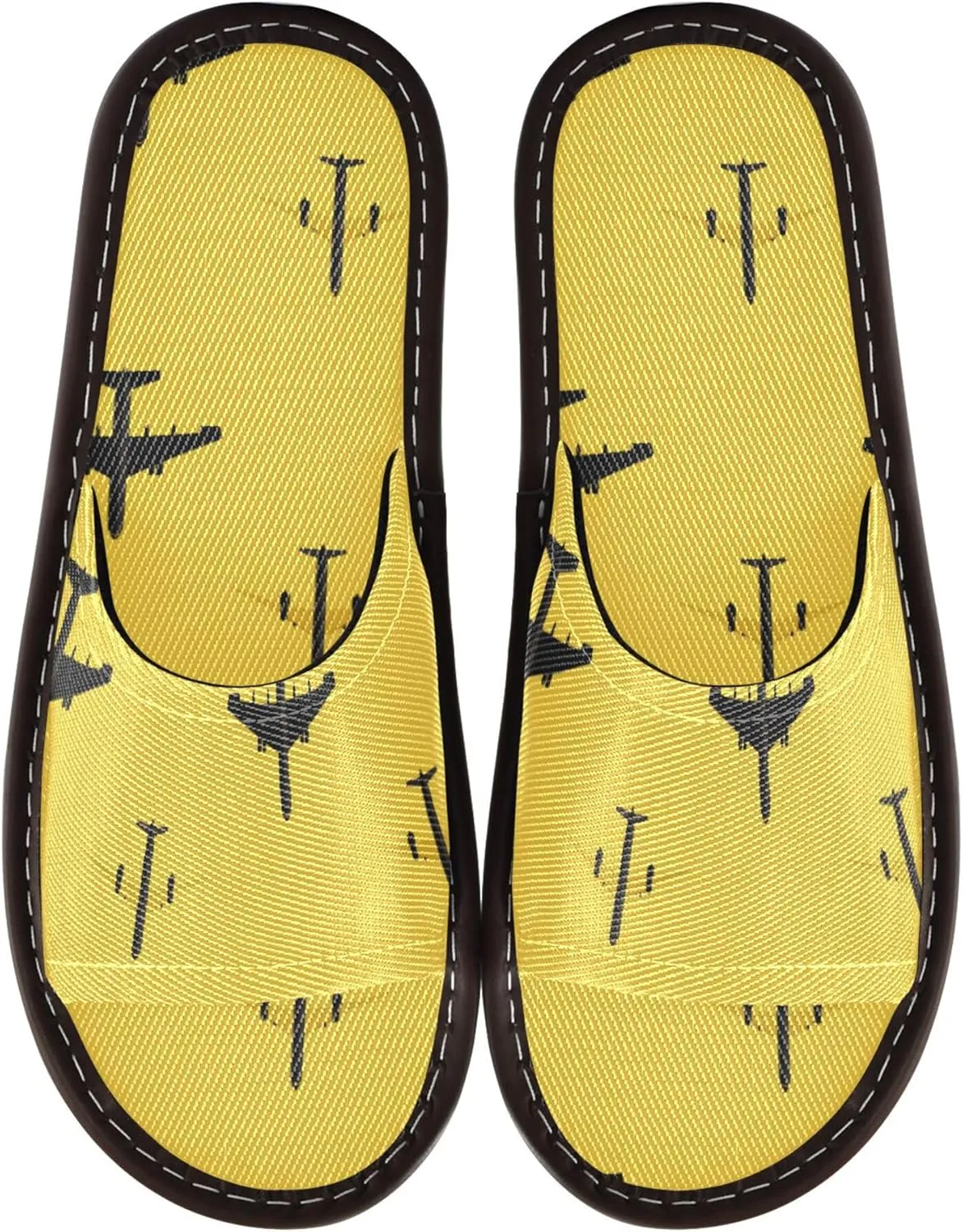 KLL Women Men's Shower Slippers Indoor Breathable Cozy Slip on Open Toe Home Shoes for Travel, Hotel, Party, Guests