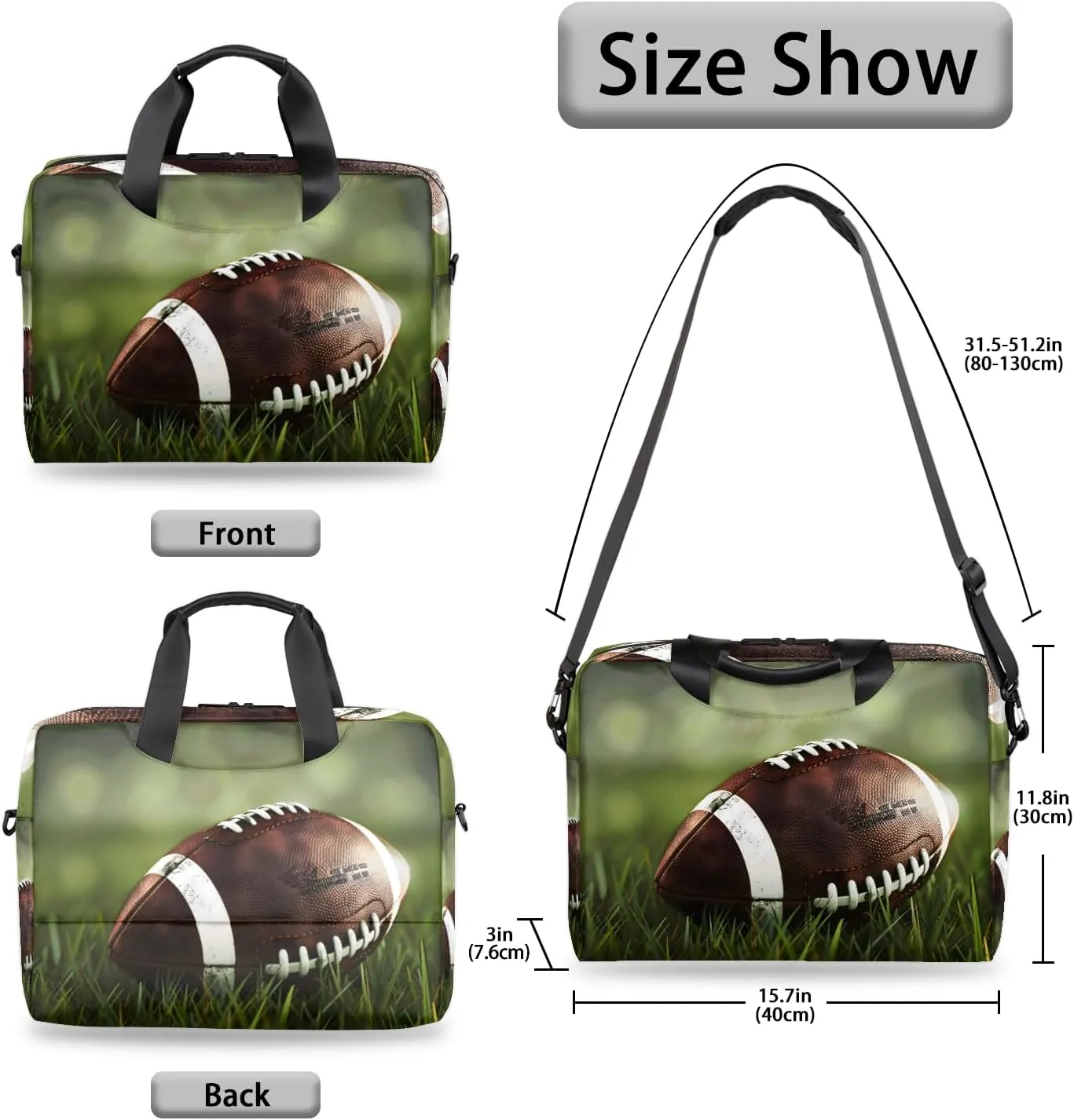 Laptop Bag 15.6 Inch Laptop Sleeve Case with Shoulder Straps Computer Slim Briefcase for Men and Women
