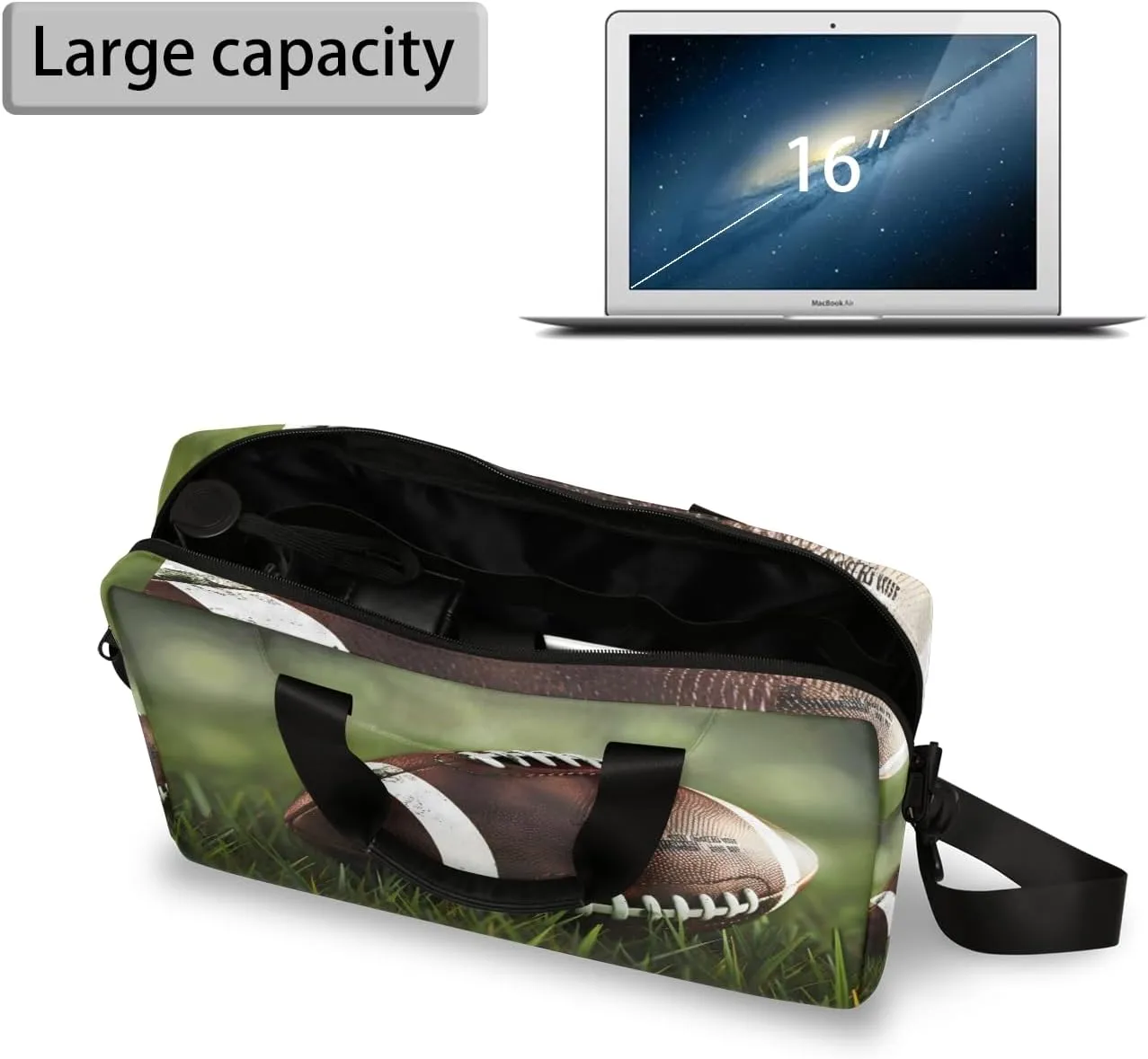 Laptop Bag 15.6 Inch Laptop Sleeve Case with Shoulder Straps Computer Slim Briefcase for Men and Women