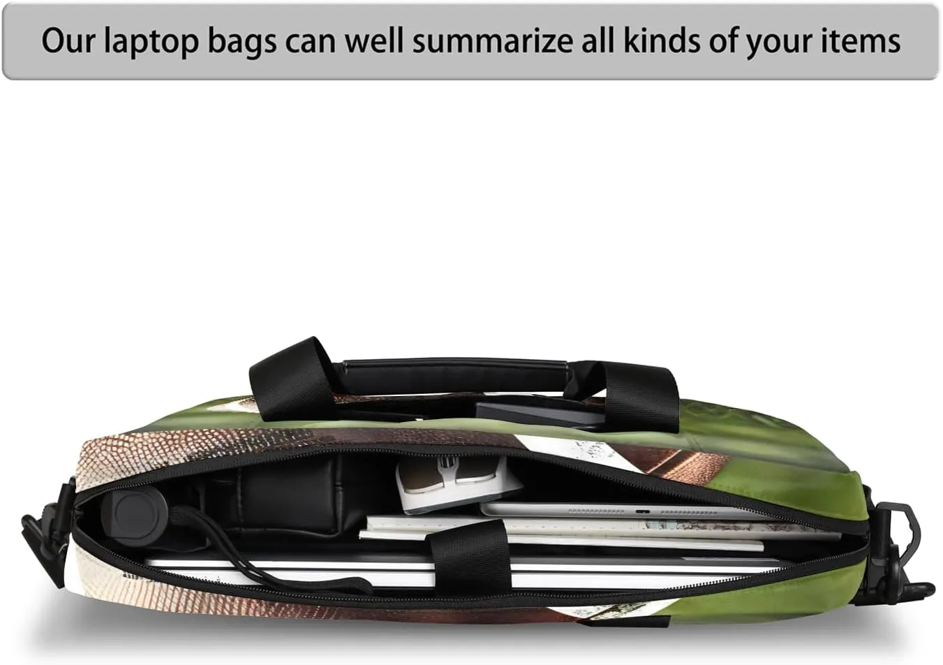 Laptop Bag 15.6 Inch Laptop Sleeve Case with Shoulder Straps Computer Slim Briefcase for Men and Women