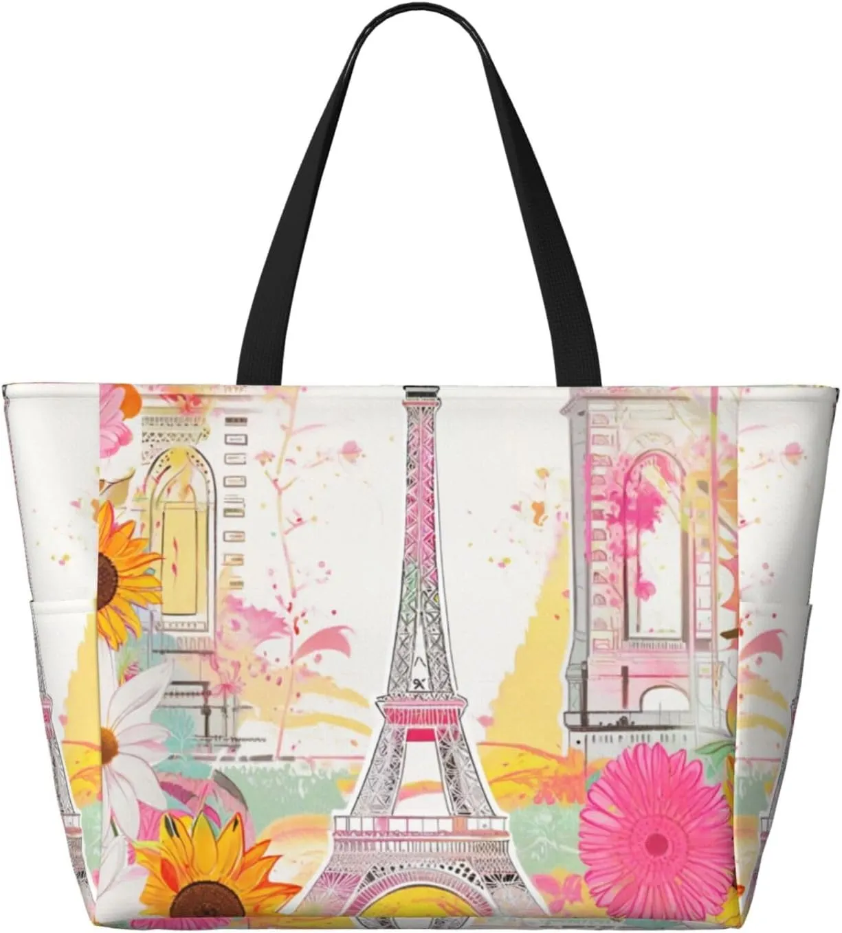 Large Beach Bag Waterproof Beach Totes Bags for Women Men, Pool Bag with Zipper Pocket