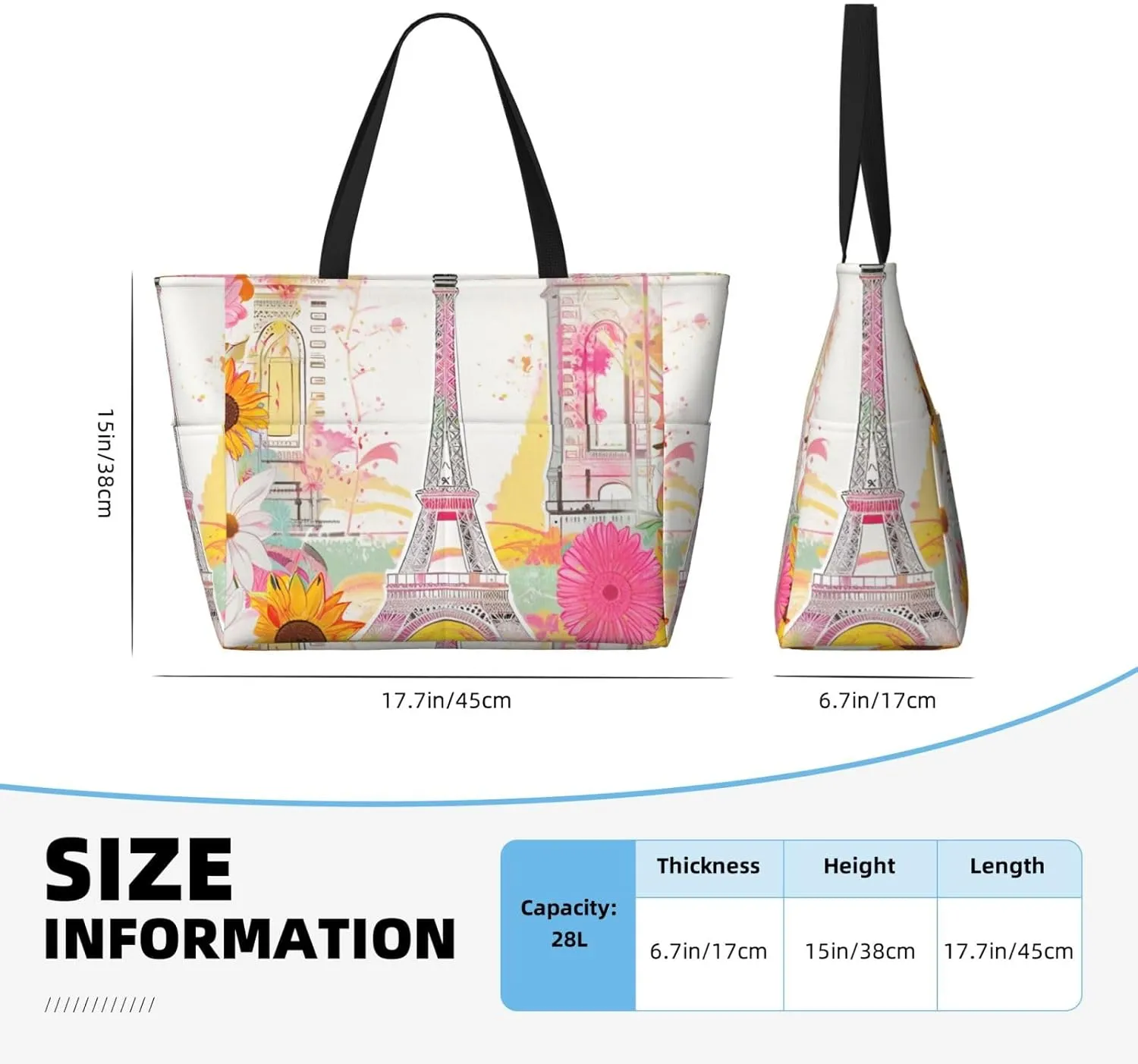 Large Beach Bag Waterproof Beach Totes Bags for Women Men, Pool Bag with Zipper Pocket