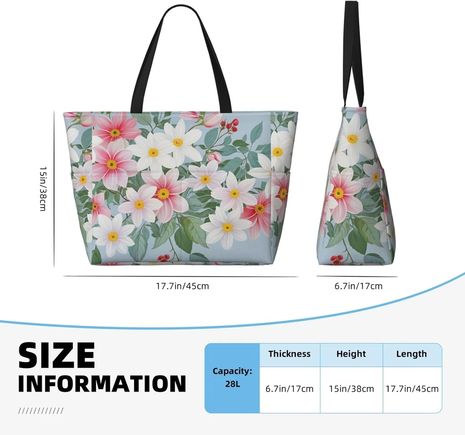 Large Beach Bag Waterproof Beach Totes Bags for Women Men, Pool Bag with Zipper Pocket