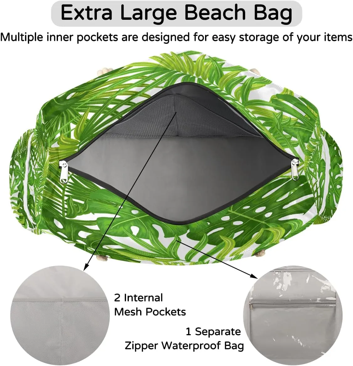 Large Beach Tote Bags for Women