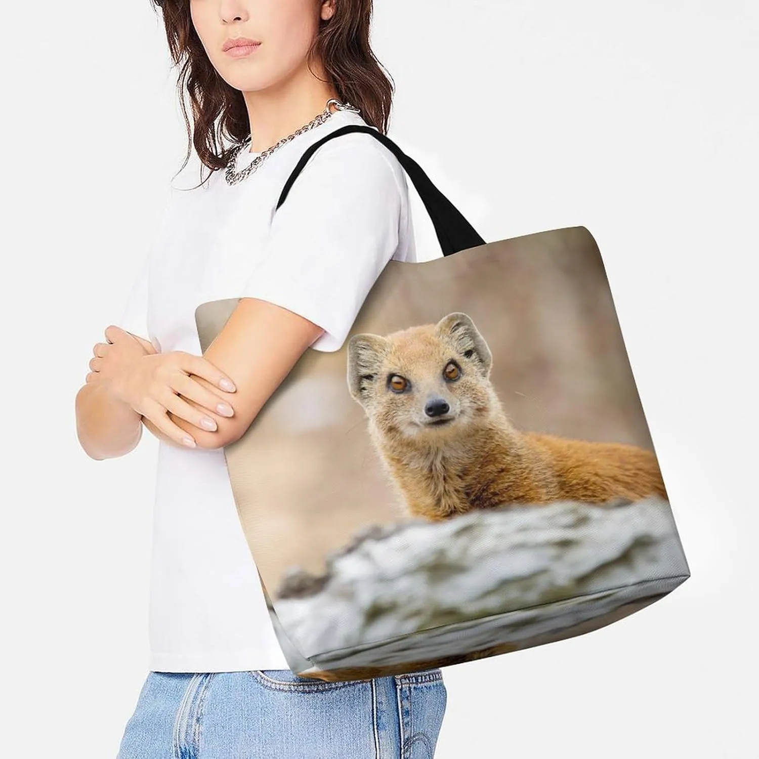 Large Capacity Shopping Tote Bag for Women, Girls