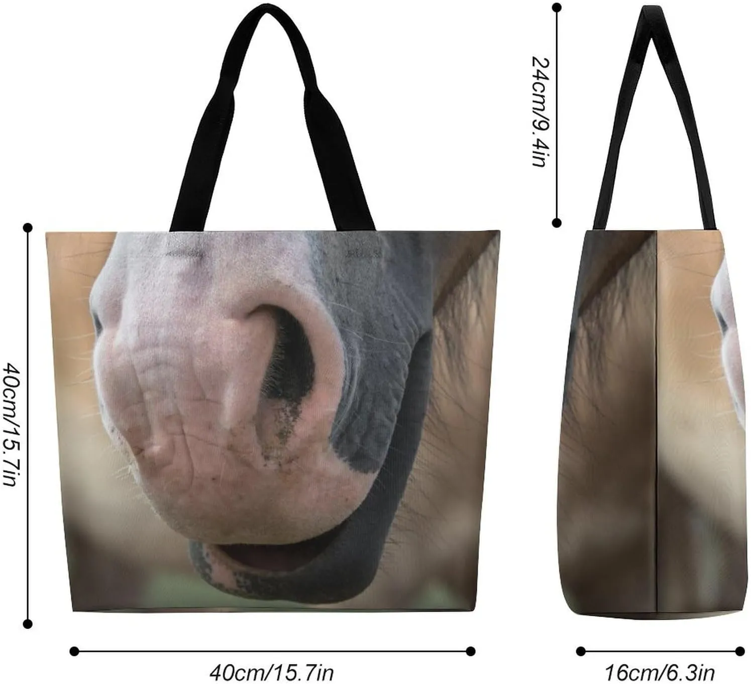 Large Capacity Shopping Tote Bag for Women, Girls