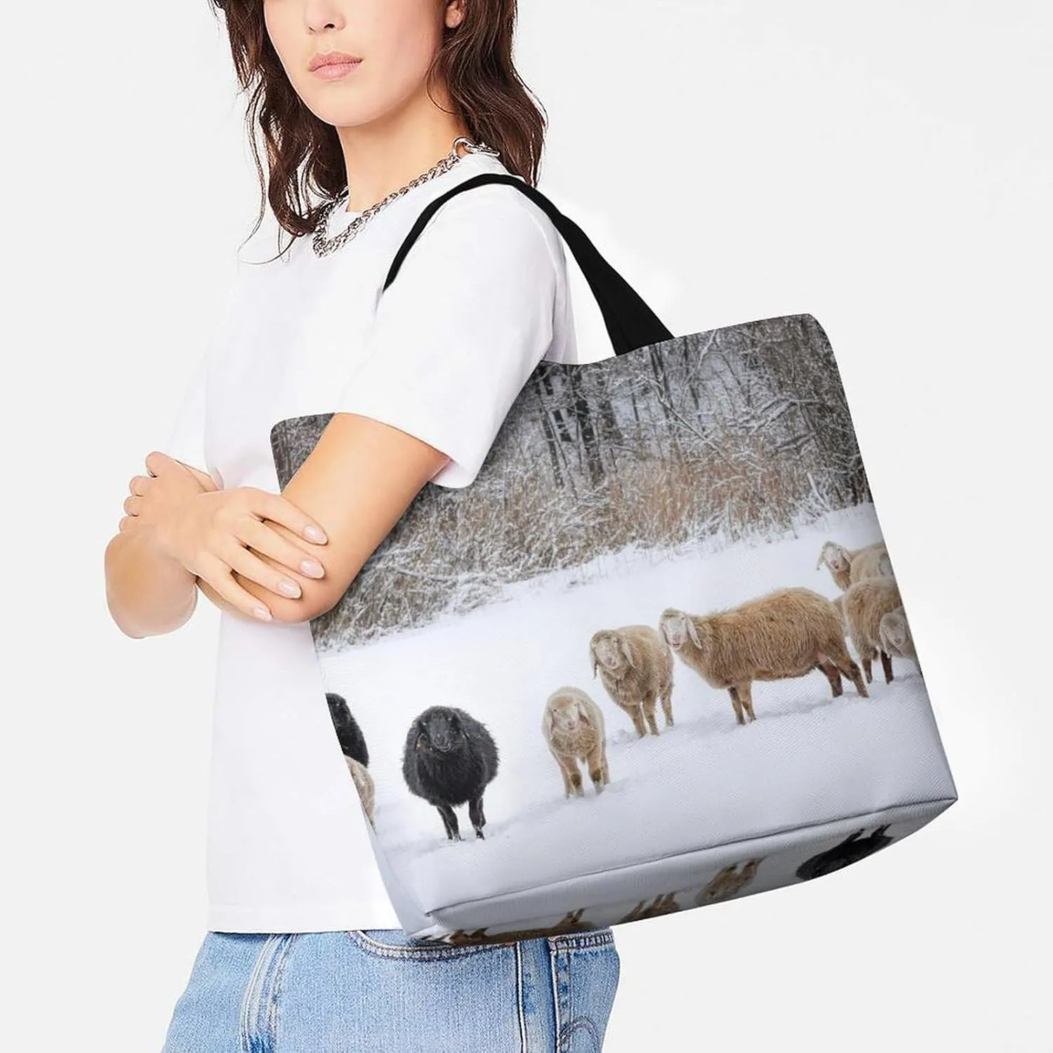 Large Capacity Shopping Tote Bag for Women, Girls