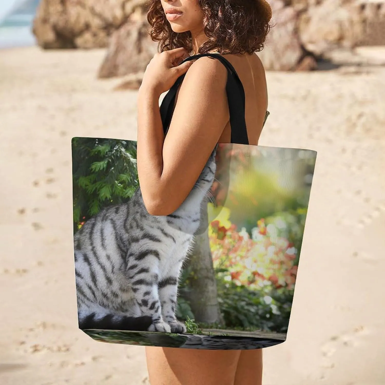 Large Capacity Shopping Tote Bag for Women, Girls