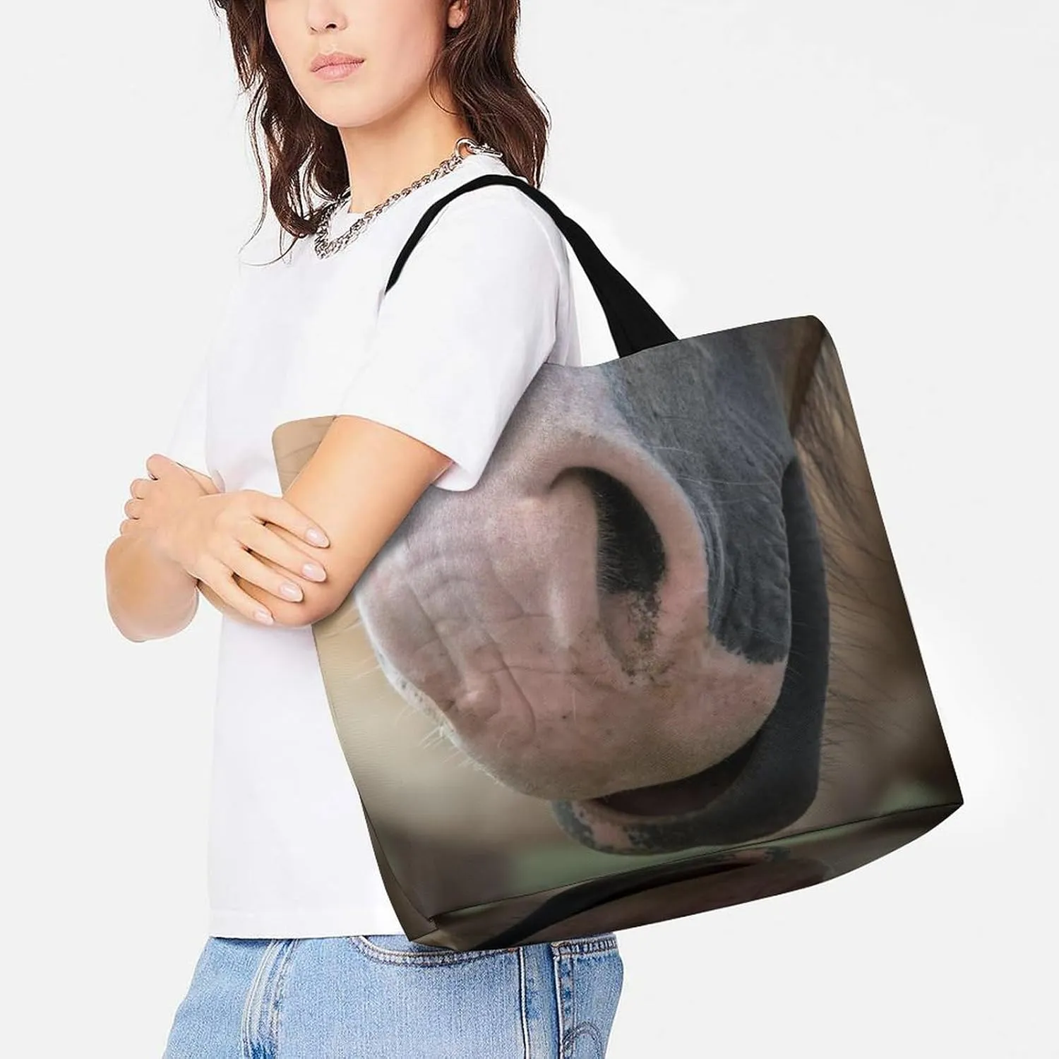 Large Capacity Shopping Tote Bag for Women, Girls