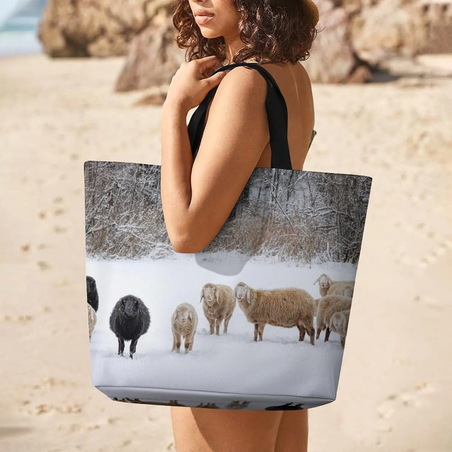 Large Capacity Shopping Tote Bag for Women, Girls