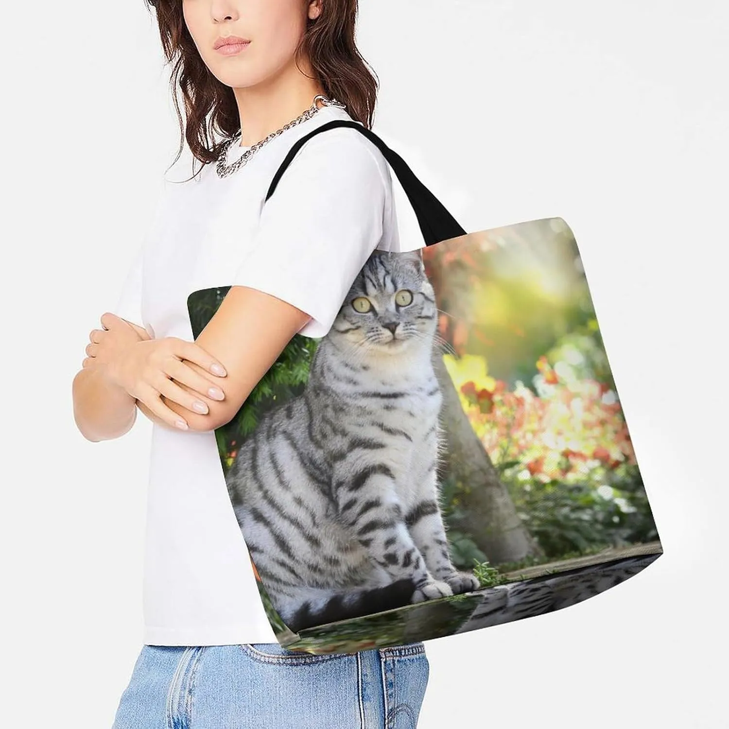 Large Capacity Shopping Tote Bag for Women, Girls