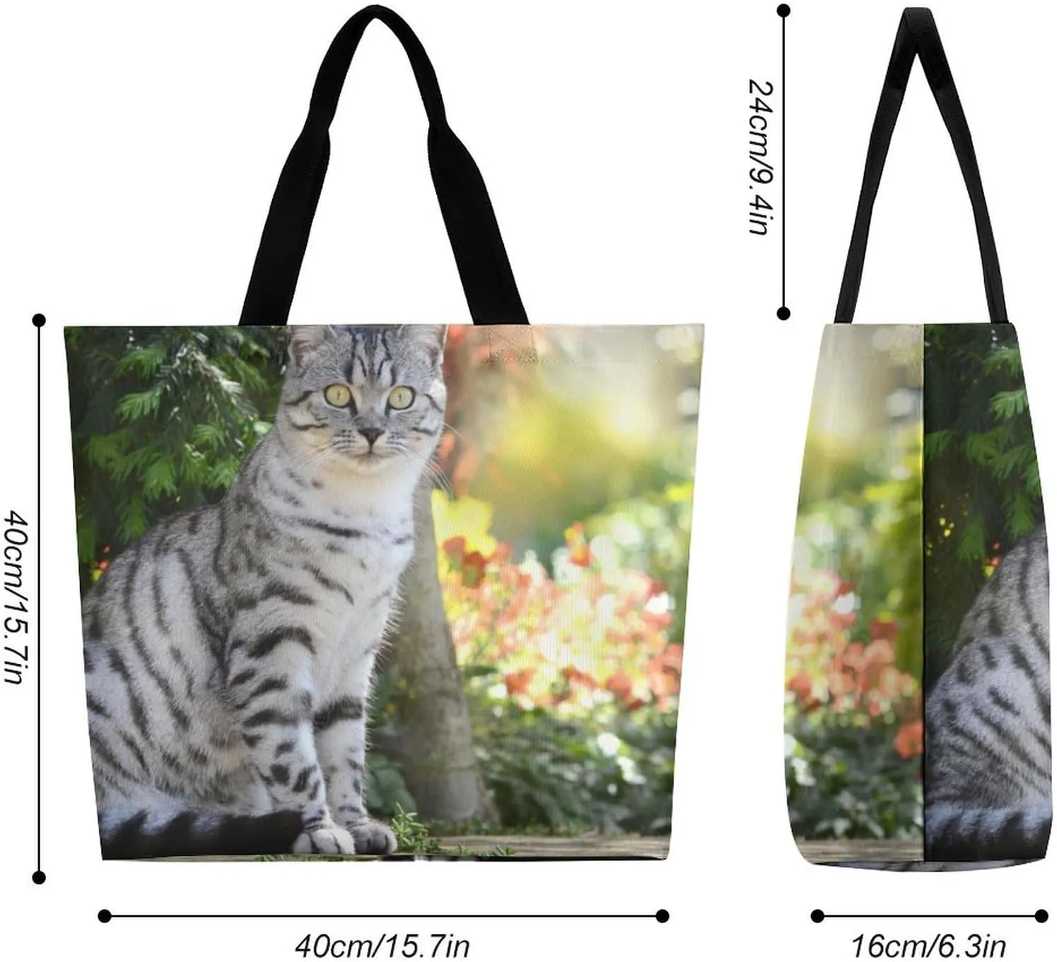 Large Capacity Shopping Tote Bag for Women, Girls