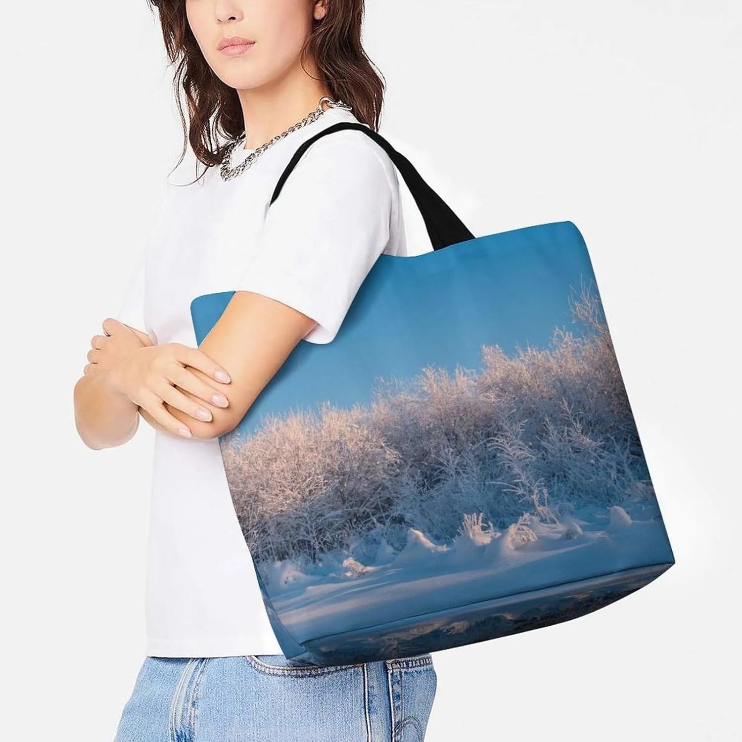 Large Capacity Shopping Tote Bag for Women, Girls