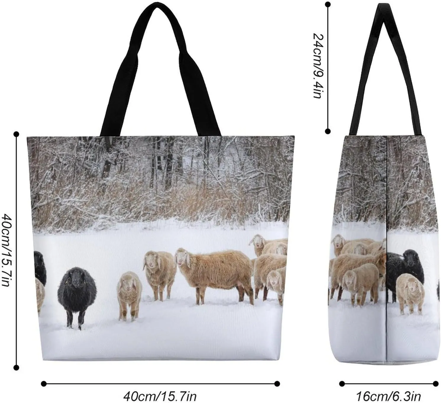 Large Capacity Shopping Tote Bag for Women, Girls