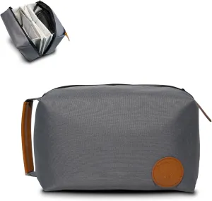 Large Electronics Organizer and Tech Travel Bag – Premium Portable Case for Cables, Chargers, Cords, and Accessories – Ideal pouch for your Travel Essentials and Commuting needs (Grey)