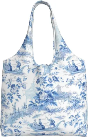 Large Foldable Reusable Grocery Bags, Machine Washable Tote Bag Kitchen Essential