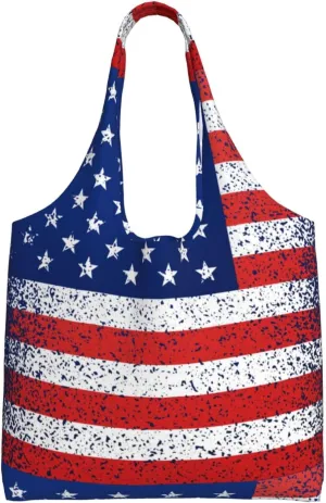 Large Foldable Reusable Grocery Bags, Machine Washable Tote Bag Kitchen Essential