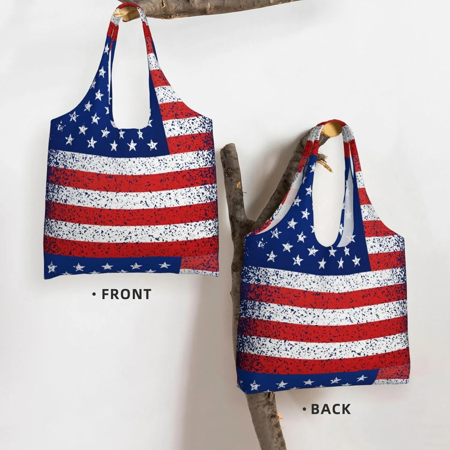 Large Foldable Reusable Grocery Bags, Machine Washable Tote Bag Kitchen Essential