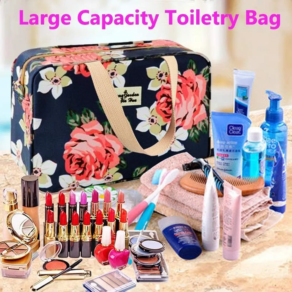 Large Makeup Bag Toiletry Bag for Women Make Up Bag Cosmetic Bag Toiletries Bag Brush Bags for Traveling